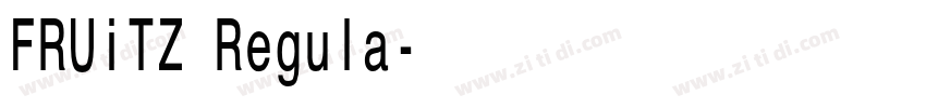 FRUiTZ Regula字体转换 FRUiTZ Regula字体转换